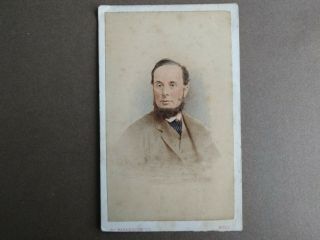 Cdv Victorian Photograph Of A Gent By Richard Harvey Of Hull