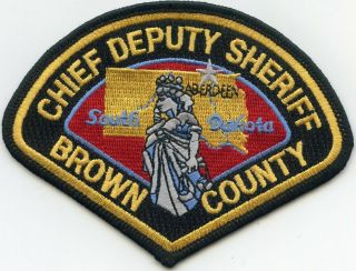Brown County South Dakota Sd Chief Deputy Sheriff Sheriff Police Patch