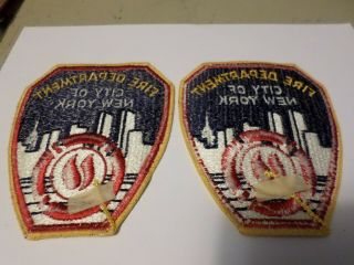 2 FDNY YORK CITY FIRE DEPARTMENT PATCH Shoulder Uniform 2