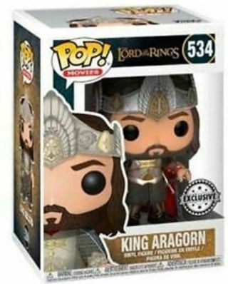Funko Pop Lord Of The Rings - Special Edition - 534 King Aragorn - W/protector