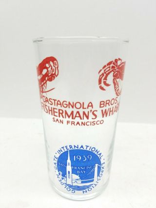 1939 Golden Gate International Expo - Glass Castagnola Bros Fisherman 