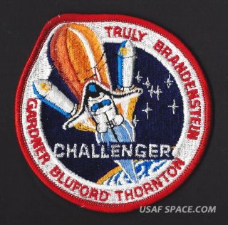 Vintage Lion Bros Sts - 8 Challenger Nasa Space Shuttle Mission Patch