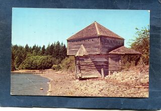 San Juan Island,  Wa - English Camp Blockhouse On Garrison Bay - 1960s Pc