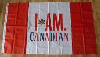 Molson Canadian Beer Promo Flag Canada Flag Limited Collectible Large