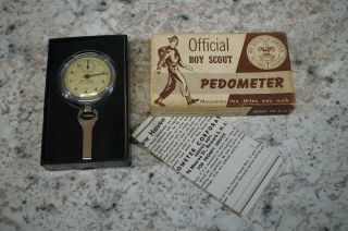 Vtg 1950s Boy Scout Official Pedometer Hiking Trail No 1192