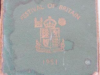 Festival of Britain Crown Vintage 1950s Exhibition Commemorative Coin Box Boxed 5
