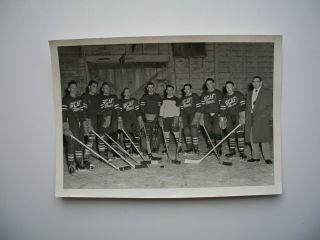 5x 7 Real Photo,  Hockey Team « Rcaf Mac 