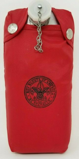 Boy Scouts Of America Vintage Bsa Camping Hiking Canteen With Belt Clip Regal