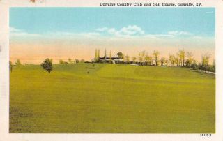 Danville Kentucky Country Club And Golf Course Vintage Postcard Jg236079