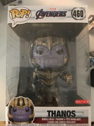 Funko Pop Marvel Avengers Thanos 460 Target Exclusive 10 Inch Small Dent On Box