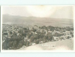 Pre - 1930 Rppc View Lakeview - By Plush & Adel & Valley Falls & Bly Or I9558