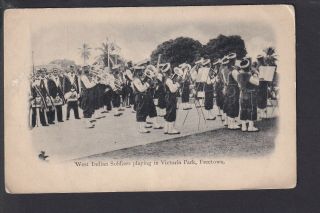 Africa - Sierra Leone Freetown West Indian Soldiers Playing In Victoria Park