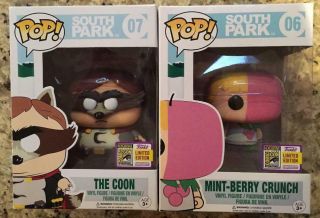 Funko South Park The Coon & - Berry Crunch Sdcc 2017 Set,  Pop Protectors