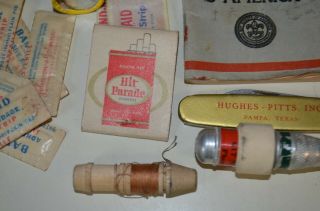 VINTAGE 1930 ' S BOY SCOUTS OF AMERICA SCOUT FIRST AID KIT & CONTENTS 3
