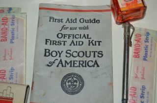 VINTAGE 1930 ' S BOY SCOUTS OF AMERICA SCOUT FIRST AID KIT & CONTENTS 5