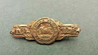 Antique Ppie Panama Pacific International Exposition 1915 Souvenir Pin Badge