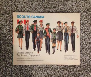Scarce 1975 Boy Scouts Of Canada Official Uniform Books & Equipment Guide