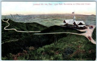 West Hollywood,  Laurel Canyon Ca Lookout Mountain Park Inn C1910s Postcard