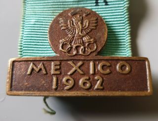 XI WORLD CHAMPIONSHIP MODERN PENTATHLON MEXICO 1962 - PARTICIPANT OLD PIN BADGE 3