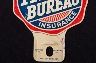 Rare Cooperative Farm Bureau Insurance License Plate Topper 2