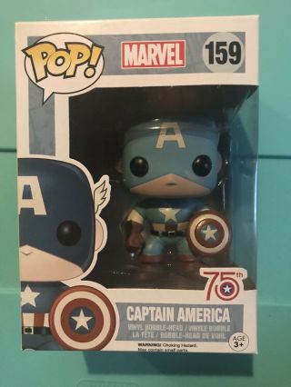 Funko Pop Marvel Captain America Sepia Tone 75th Anniversary Amazon Exclusive