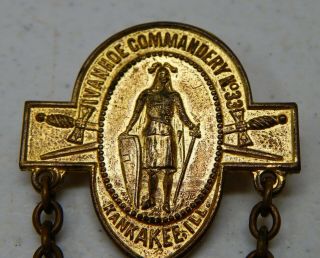 Ivanhoe Commandery No 33 31st Triennial Chicago 1910 Medal 3