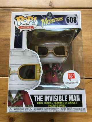 Funko Pop Movies Universal Monsters The Invisible Man Walgreens Exclusive