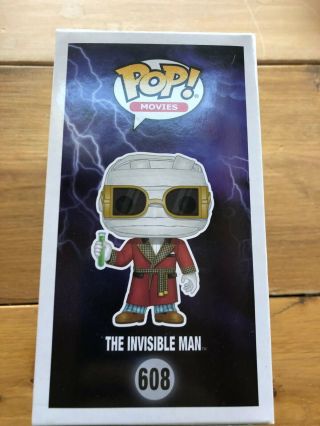 Funko Pop Movies Universal Monsters The Invisible Man Walgreens Exclusive 4