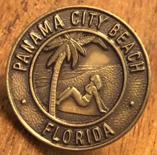 Panama City Beach Florida Seal Lapel Hat Pin Pinback Redneck Riviera Pcb