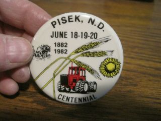 Vintage Pisek North Dakota Centennial Pin 1882 - 1982