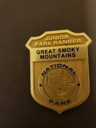 Great Smoky Mountains National Park Jr Junior Ranger Badge Nps Rare