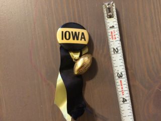 Vintage Iowa Hawkeyes Button/pinback - With Ribbon