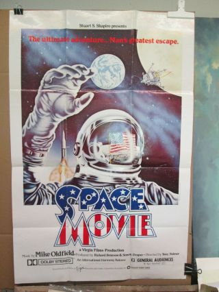 Space Movie Nasa Apollo Moon Landing 1980 Poster Virgin Films Richard Branson