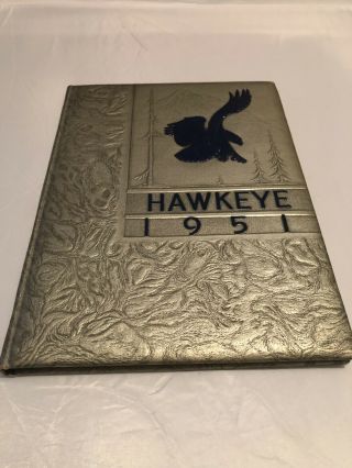 Vintage 1951 Hawkeye Hanover Pa High School Yearbook.  Genealogy