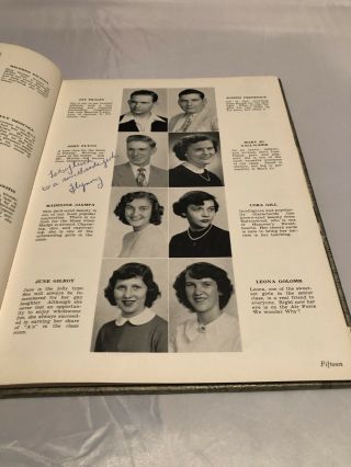 Vintage 1951 Hawkeye Hanover Pa High school Yearbook.  Genealogy 3