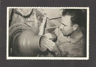 Postcard: Potter Making Pottery At Jugtown,  Near Seagrove,  North Carolina