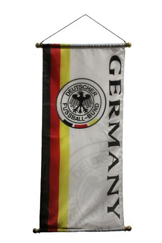 Germany Flag,  Deutscher Fussball - Bund Logo,  Fifa World Cup 15.  5 " X 34 " Inch Banner