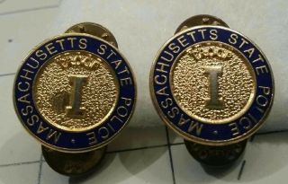 2 Troop I Masssachusetts State Police Pins,  Ma