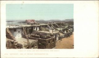 Pueblo Of Acoma & Mesa Encantada Nm 1899 Detroit Publishing Postcard