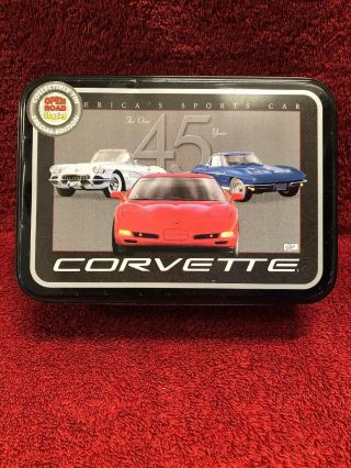 Corvette America’s Sports Car For Over 45 Years Collectable Tin Lunch Box