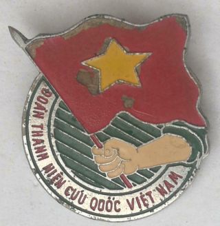 Vietnam Communist National Salvation Youth League Badge (1941 - 1956) Pin