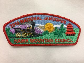 Boy Scouts - 2013 National Jamboree Csp - Hawk Mountain Council,  Red Trim Train