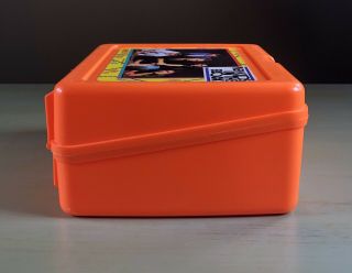 Vintage Kids On The Block Orange Lunch Box With Thermos 5