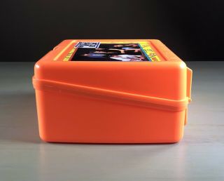 Vintage Kids On The Block Orange Lunch Box With Thermos 6