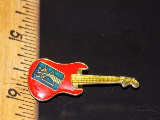 Vintage Pink Floyd Guitar Shaped Metal Hat/lapel/jacket Pin,  Old Stock