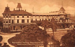 National City California Paradise Valley Sanitarium Vintage Postcard Jf235381