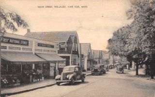 Wellflet Massachusetts Main Street Moxie Sign Vintage Postcard Jf235372