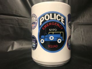 York Police Department Emergency Squad Collectible Coffee Cup Mug