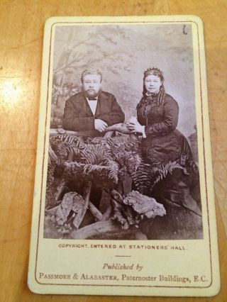 Victorian Cdv: Couple In A Woodland Setting