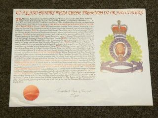 Royal Canadian Mounted Police Veteran’s Certificate 345 X 255mm 3201